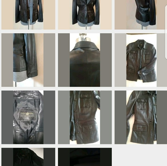 Luciano Barbera authentic, black leather jacket - Picture 5 of 8